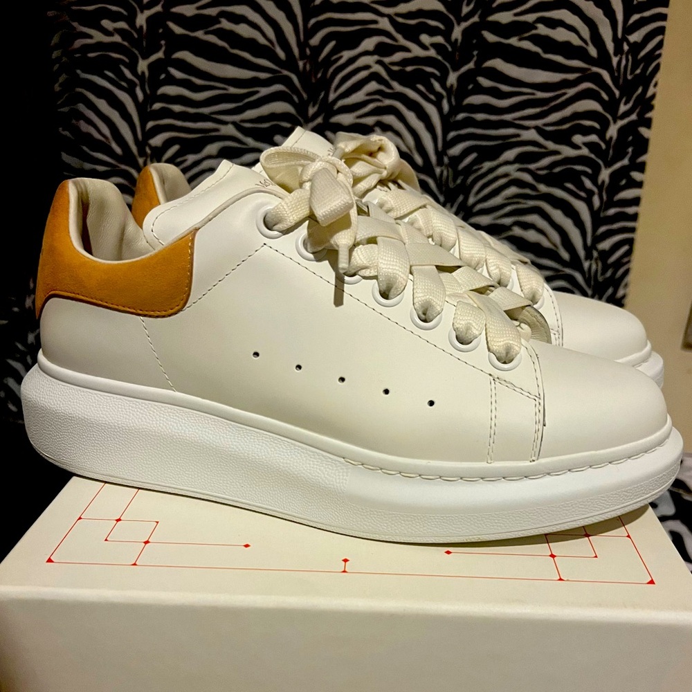 Alexander McQueen suede tab oversized sneaker